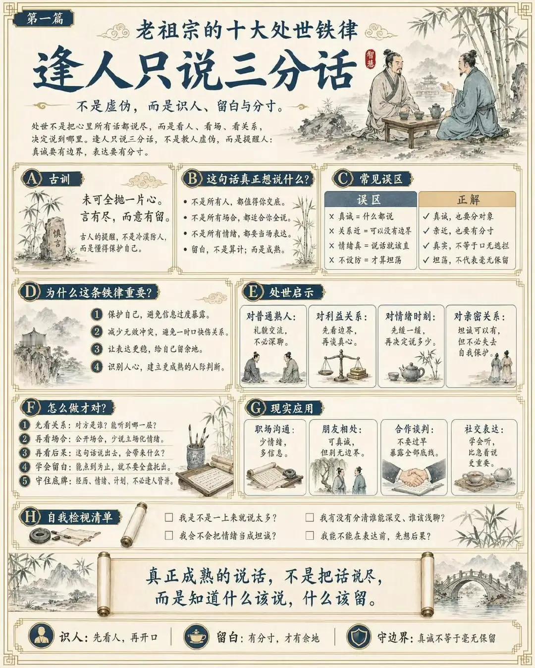 十大处事铁律