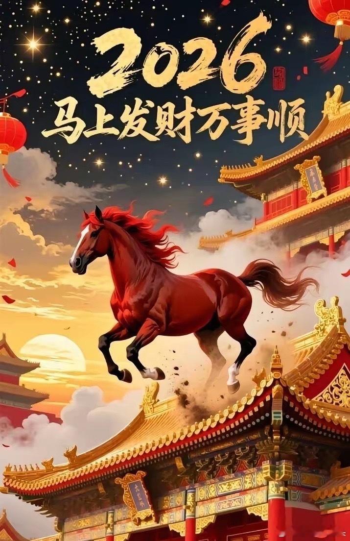 马年接福发博接整年福气，一马当先迎好运！大家一起发发发