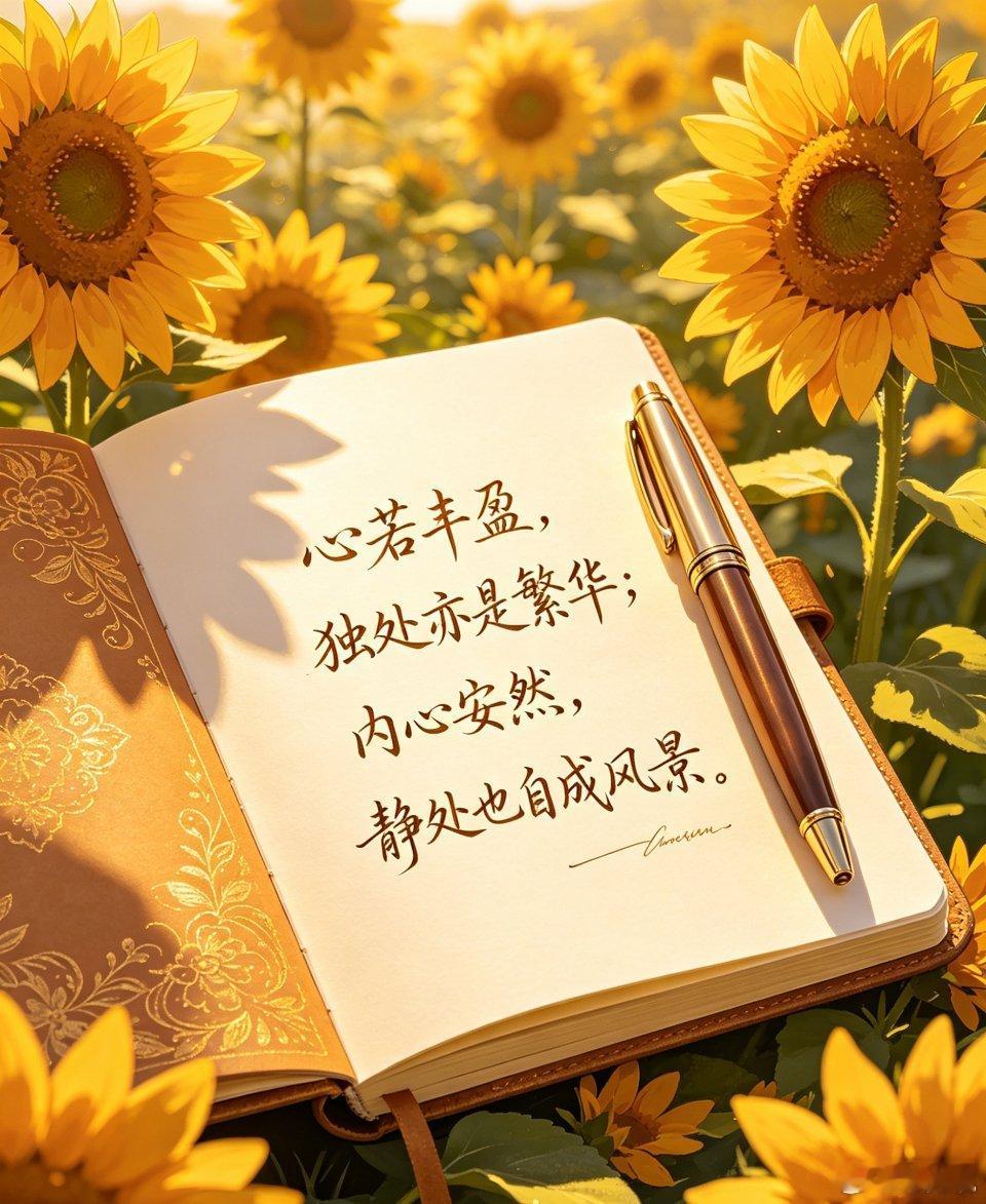 心若丰盈，独处亦是繁华；内心安然，静处也自成风景 ​​​