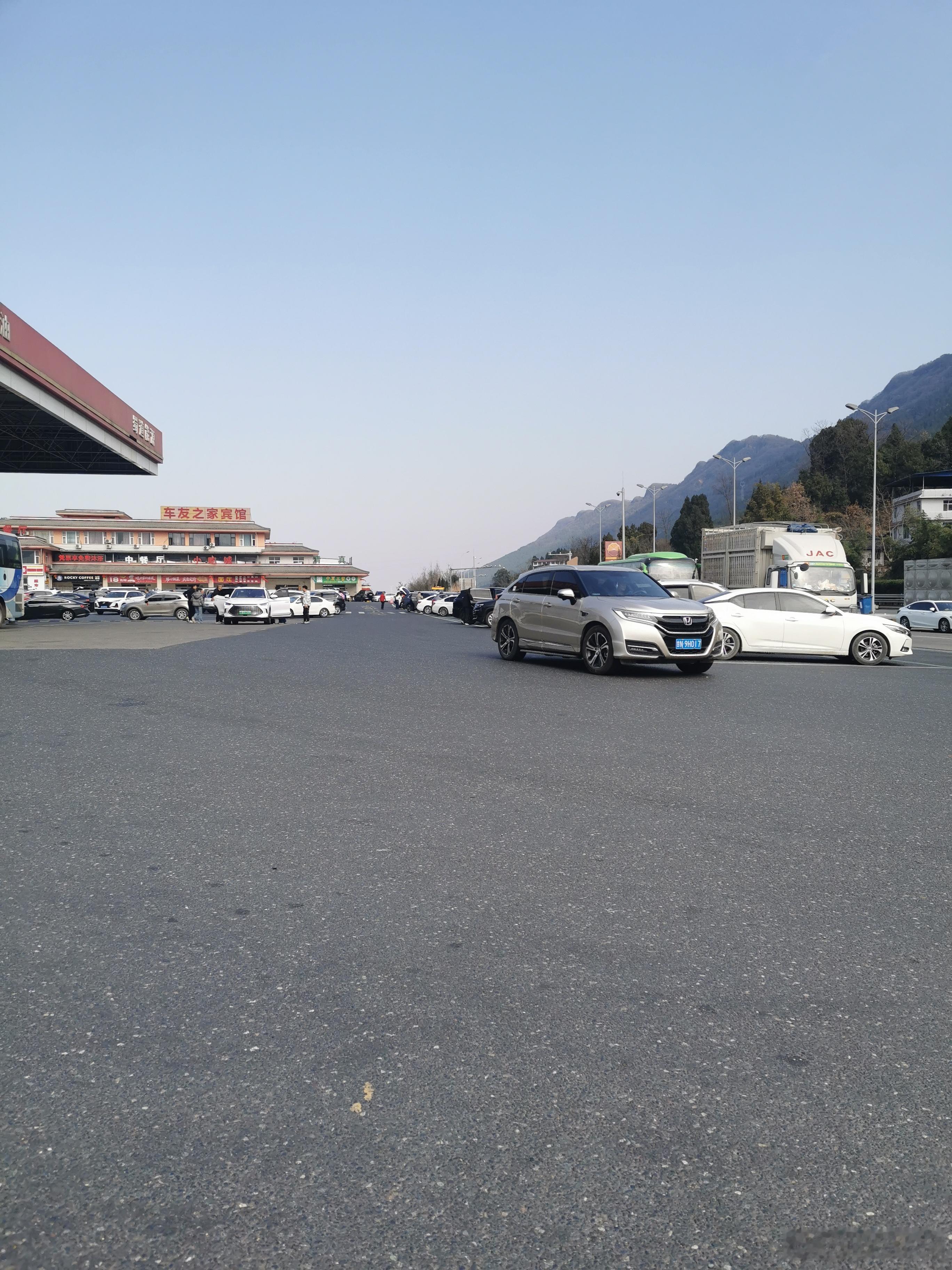 服务区：南来北往，人山人海，特别是很多新能源车，还需要在那等着充电，就是很多商业