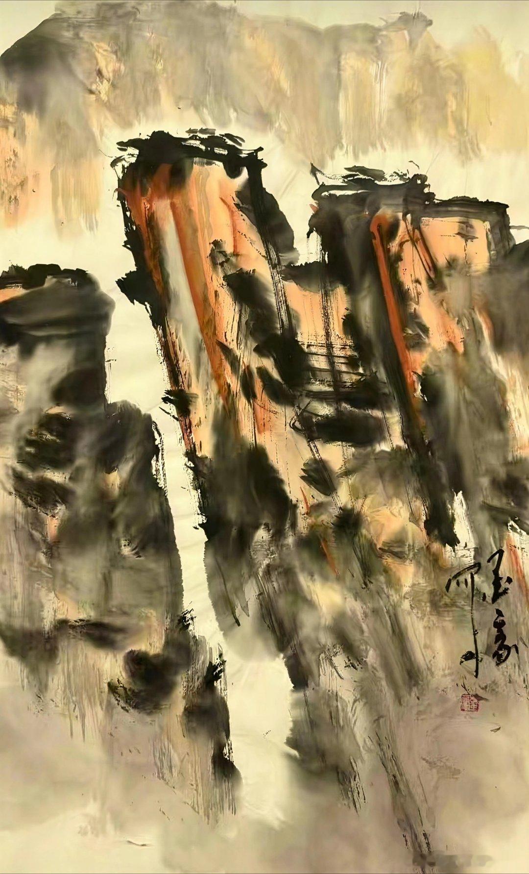 名家作品友情代理推荐分享【墨豪】原名魏学勤，号聚文轩丶兰石斋主人，1963年生于