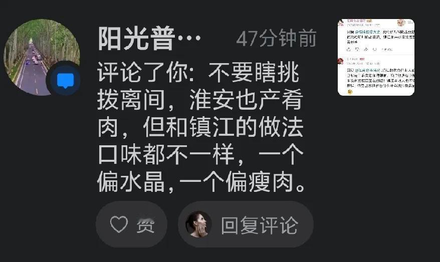 谁给的淮安网友自信？居然自称淮安也产肴肉？淮安与镇江又不接壤，又不为邻，怎么会传