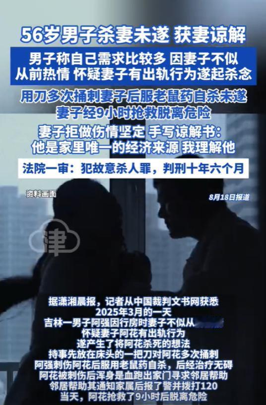 “太离谱！”一56岁男子平均每天都要和妻子行房，可妻子却没了兴致，男子怀疑妻子出