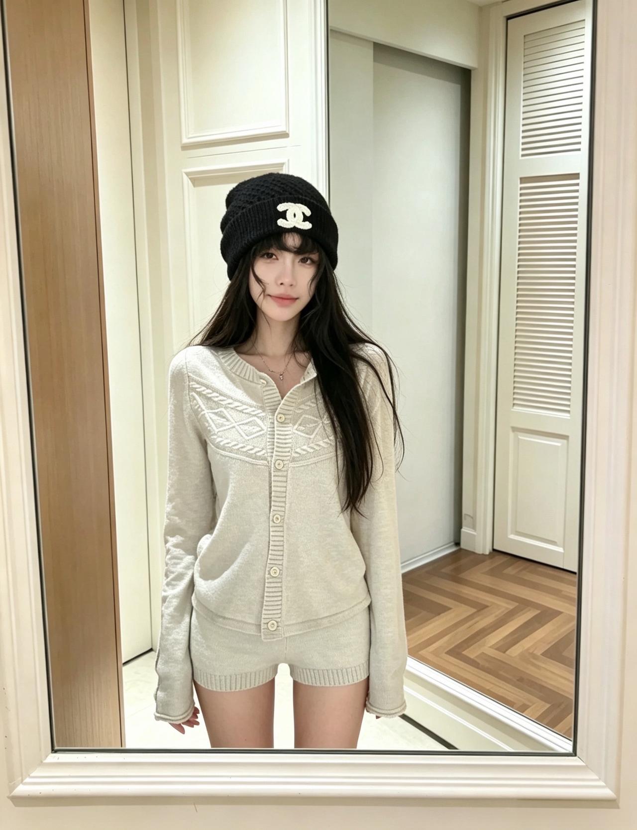 韩系慵懒休闲套装 松弛感氛围感穿搭 少女感ootd 老派少女的ootd 韩系欧尼