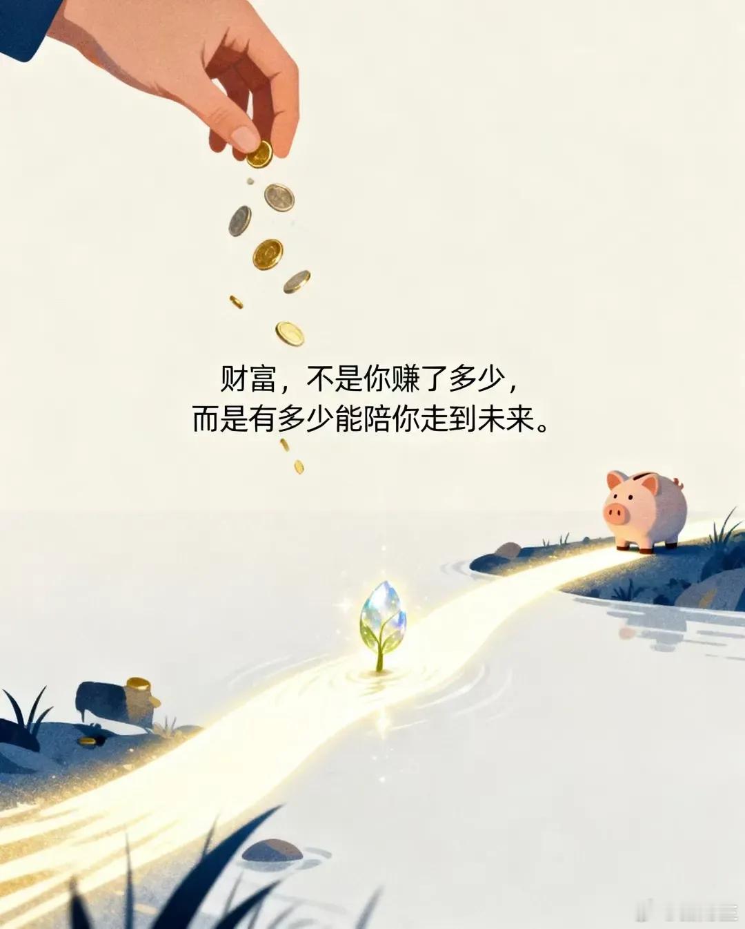 钱有三种：花掉的钱，叫消费；放在银行的钱，叫存款；能穿越时间、在未来救你一命的钱