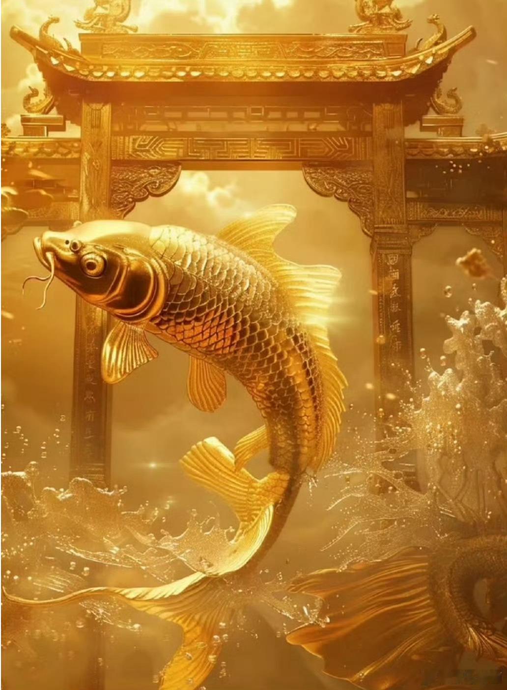 鲤鱼跃龙门，你的财富要上另一个台阶了，还不点赞接上去。 
