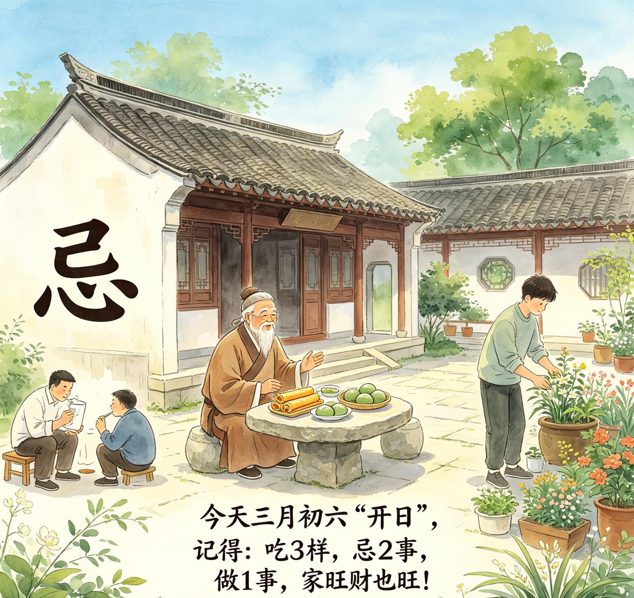 【今天2026年4月22日，农历三月初六！】

老话讲：“三月初六是开日，吃对了