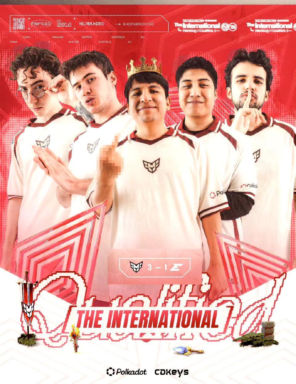 DOTA2:TI14南美预选赛，HEROIC拿下冠军

过去一段时间Heroic