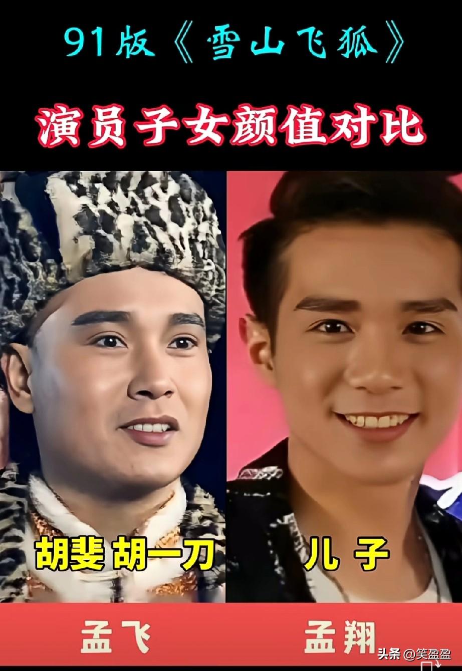 91版《雪山飞狐》
演员子女颜值对比
你最喜欢哪位？