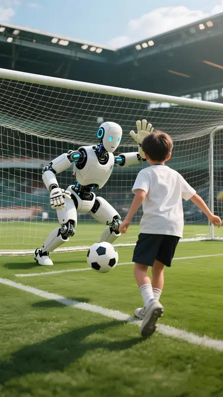 机器人踢球有800个假动作，这科技感简直拉满！想象一下，在球场上机器人灵活运用这