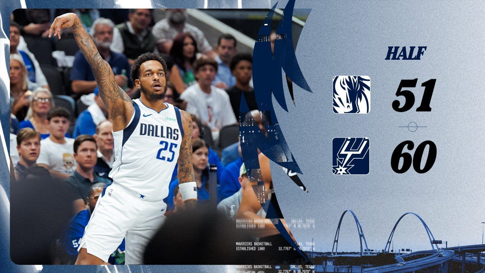 半场结束，旗子不出意外的被上了一课，面对 NBA 级别的防守显得无所适从。球队各