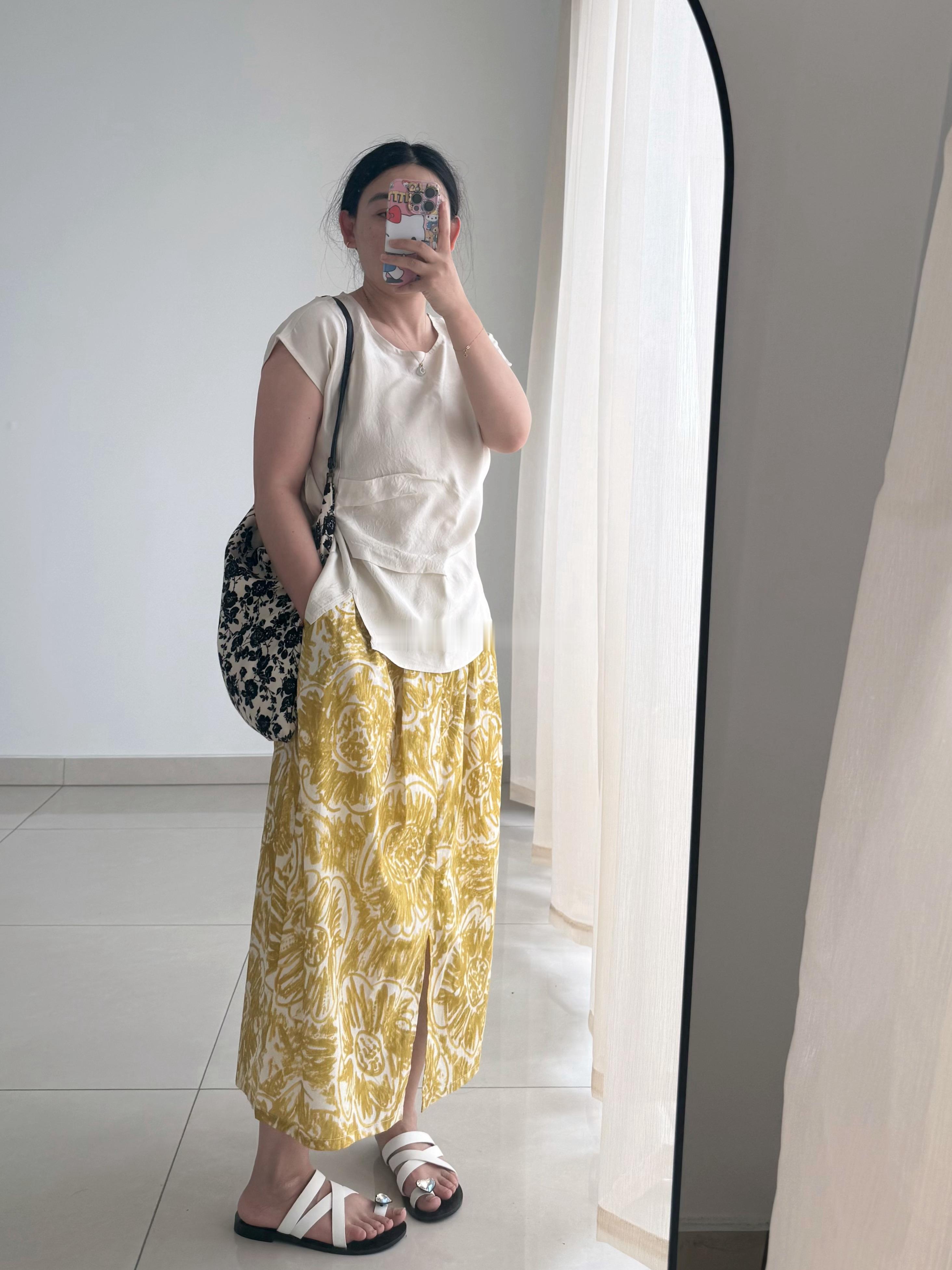 早呀～🌻晴天好心情，一看天气预报，未来7️⃣天雨雨雨，南瓜ootd夏日穿搭