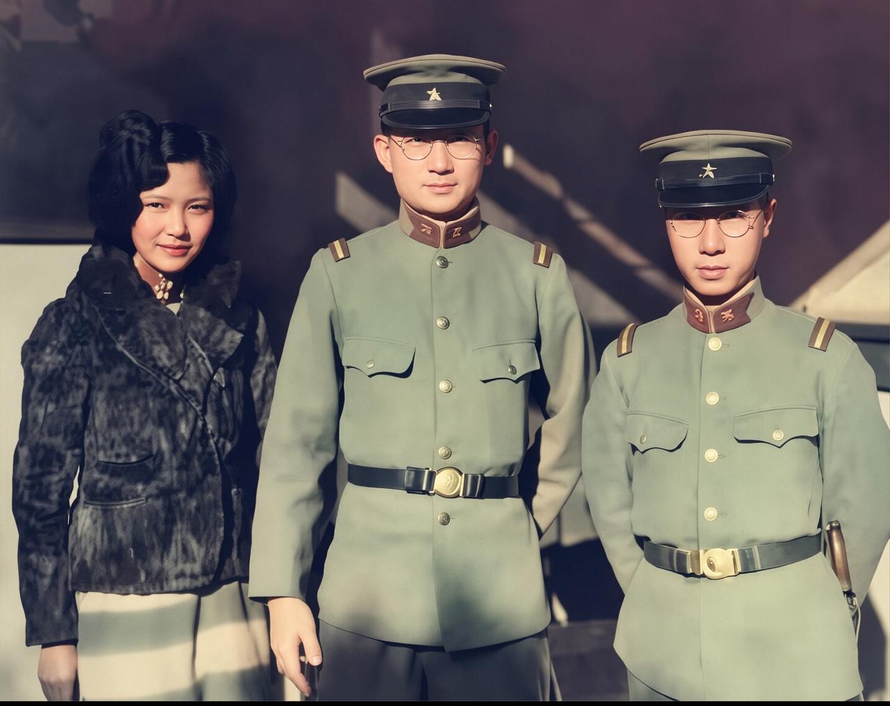 1934年，溥仪三妹韫颖一张罕见留影，她长相靓丽，气质不凡