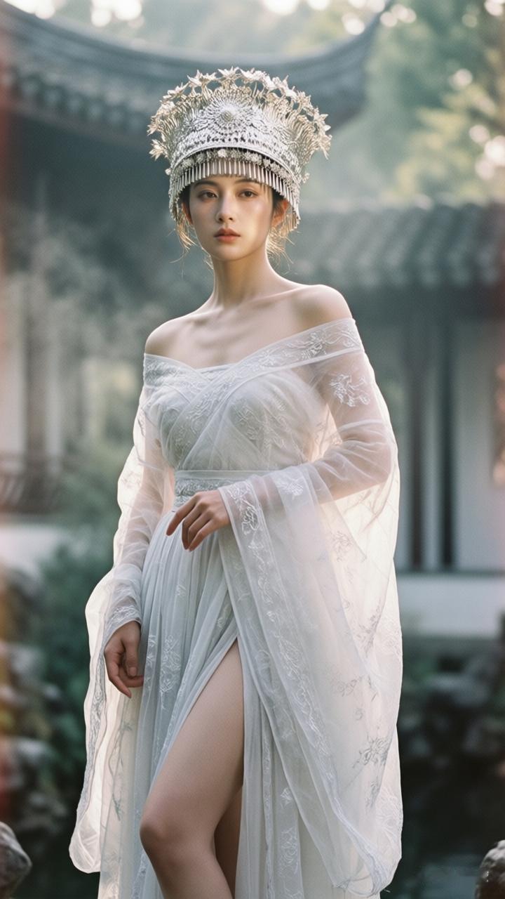 穿越时空的仙子，古风美人的优雅姿态