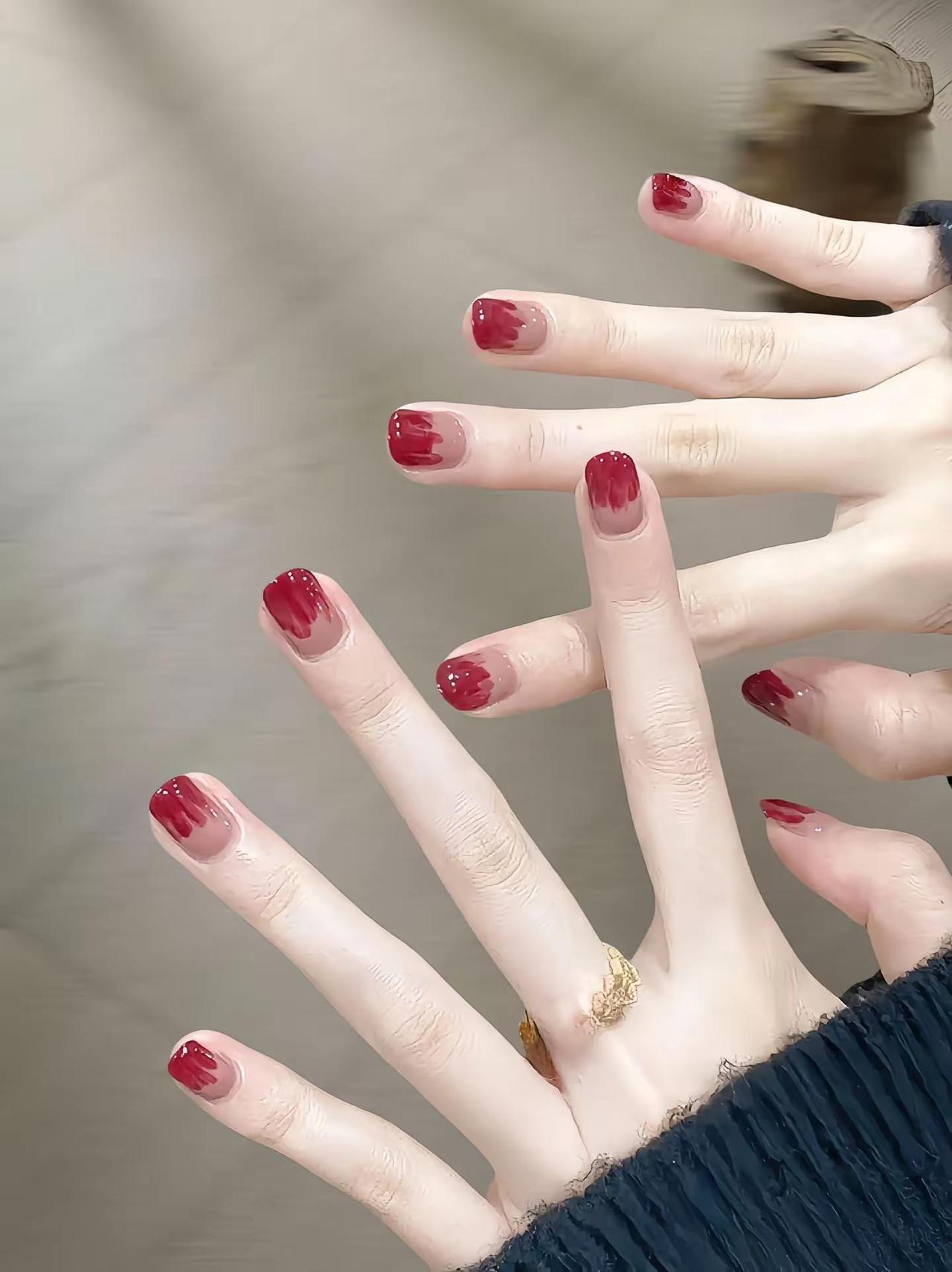美甲💅 显白手美甲 女生美甲ins风高级感 高级感本甲款 超好看的美甲