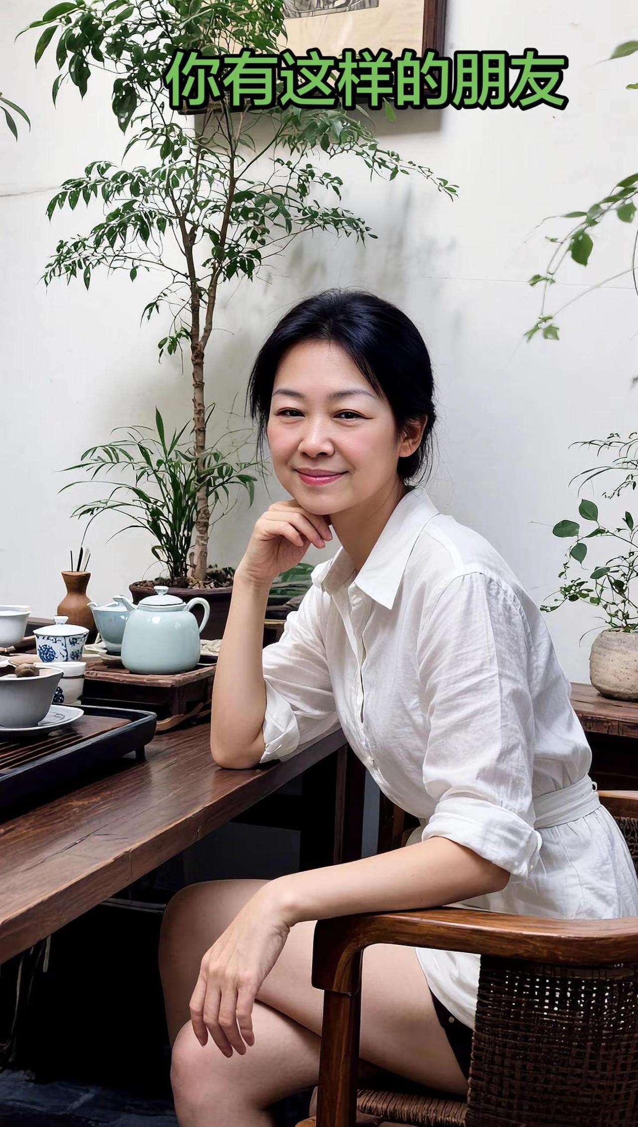 要和盼你好的人在一起。AI茶室白衫照 ai创作全新升级