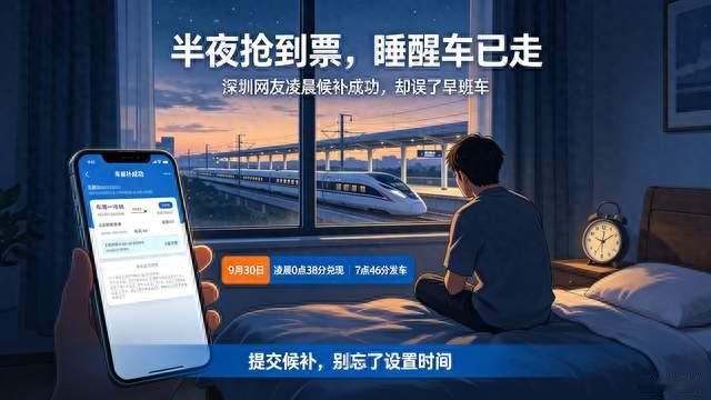 半夜候补抢到票，睡醒高铁已经开走