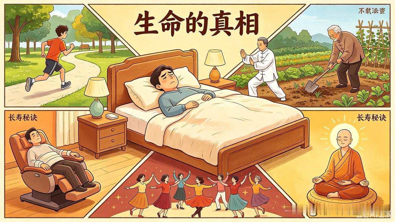 关于长寿，说法多得像菜市场，谁都能吆喝两嗓子。最近刷到一个视频，说长寿秘诀基本都