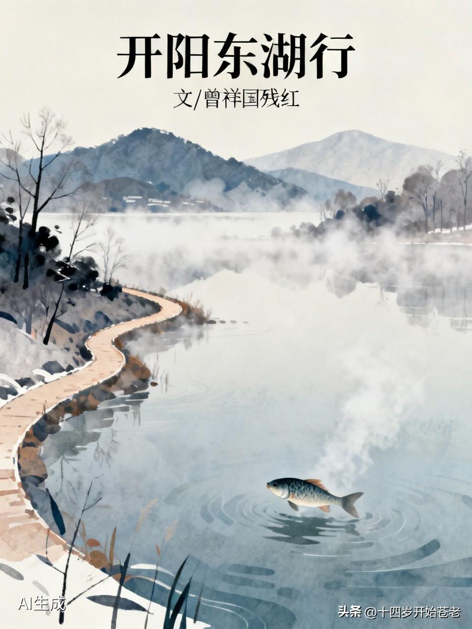 开阳东湖行
文/曾祥国残红  
去年冬天，我去了一次开阳东湖
我走的那条环湖小路