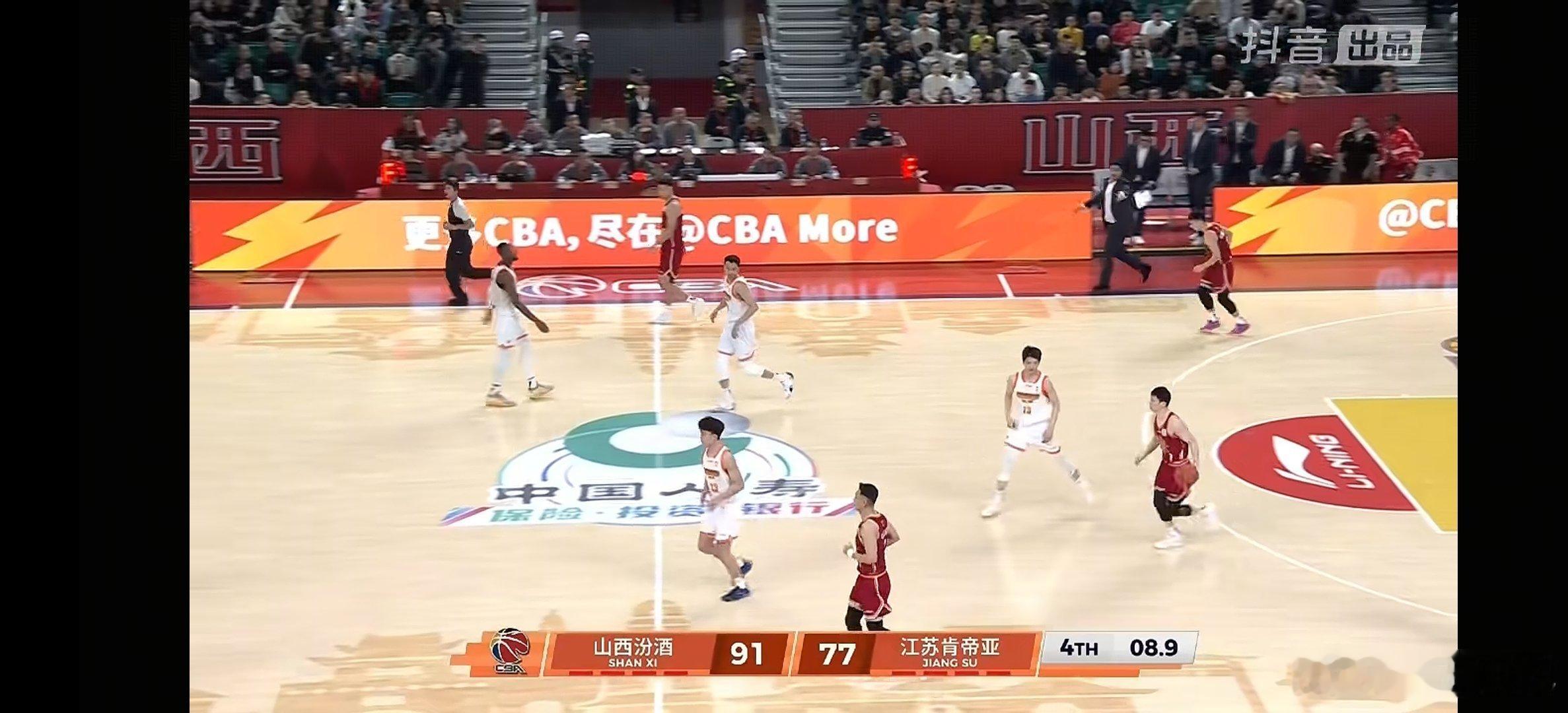 山西汾酒男篮91-77战胜江苏肯帝亚。山西男篮vs江苏男篮山西男篮战胜江苏男篮C