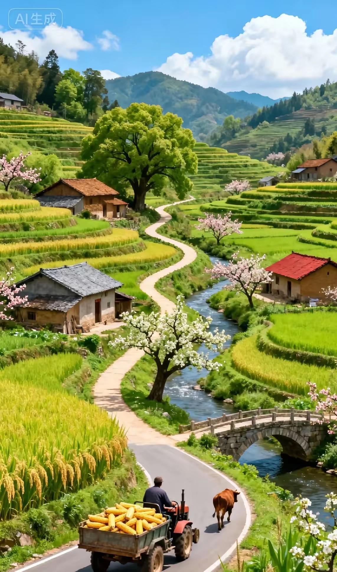 农民土地作画，
墨客笔下生花。
横批：《农民与墨客》