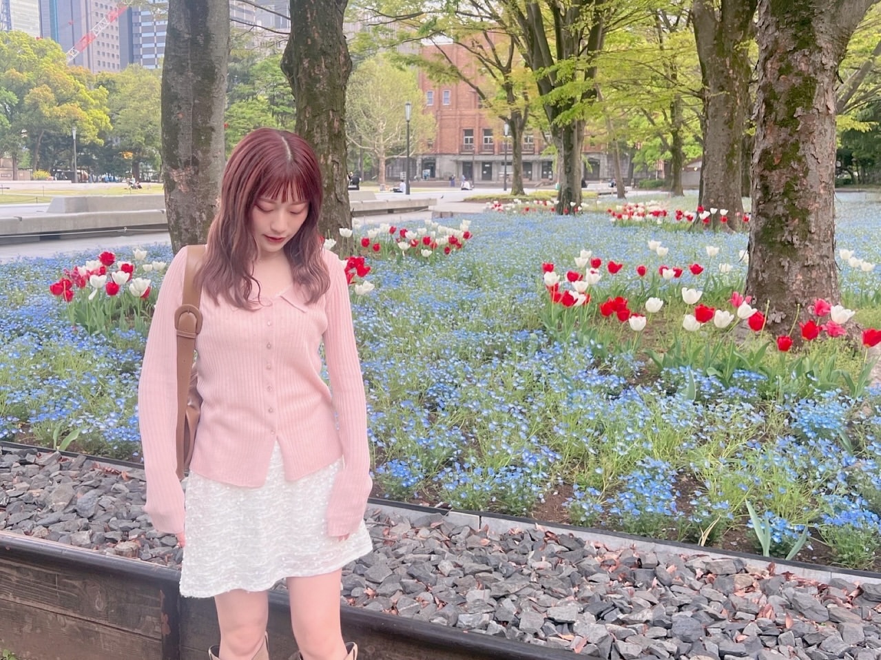 東村芽依🍓「おむらいすとおはな🌷💗🍓🌸」 meigram ​​​