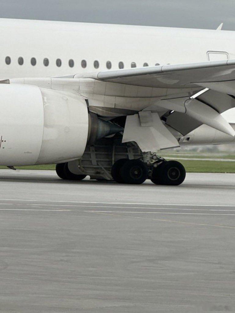 汉莎航空 LH474航班执飞的350主起落架液压故障#航空[超话]##航空那些事