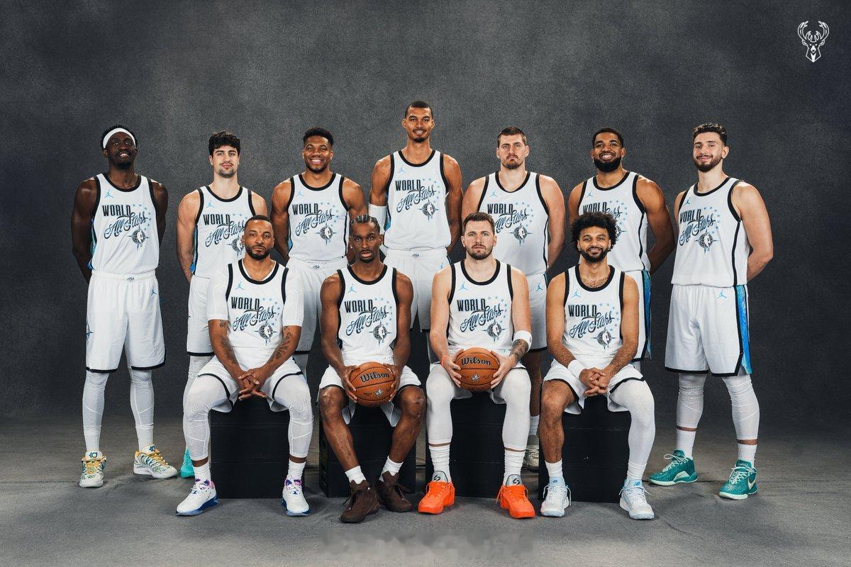 世界队全明星定妆照2026NBA全明星申京休斯顿火箭