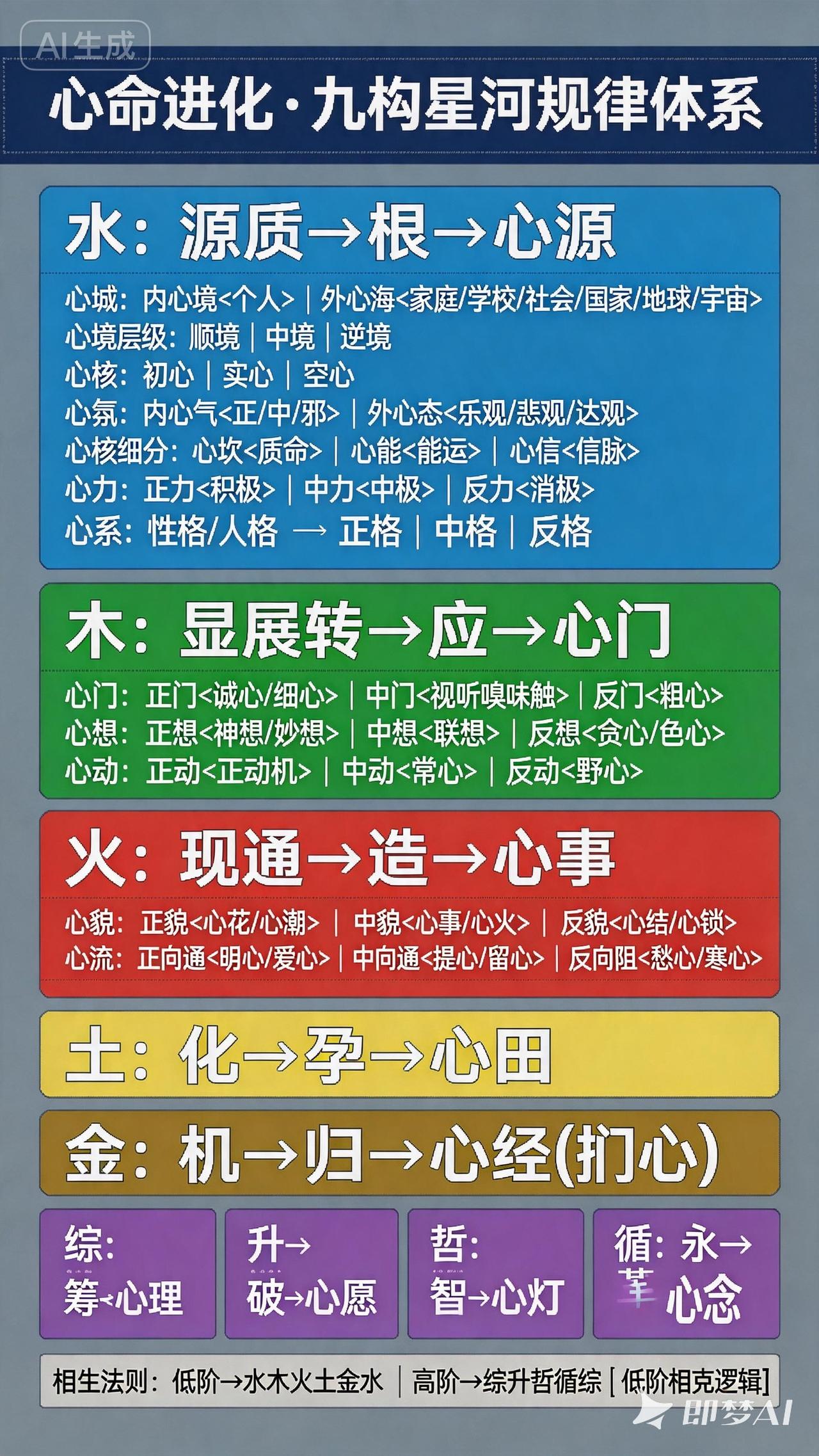“心路漫漫探新程，
心纳百川终归海”。
人生似漫长探索之旅。
途中，
会遇诸多坎