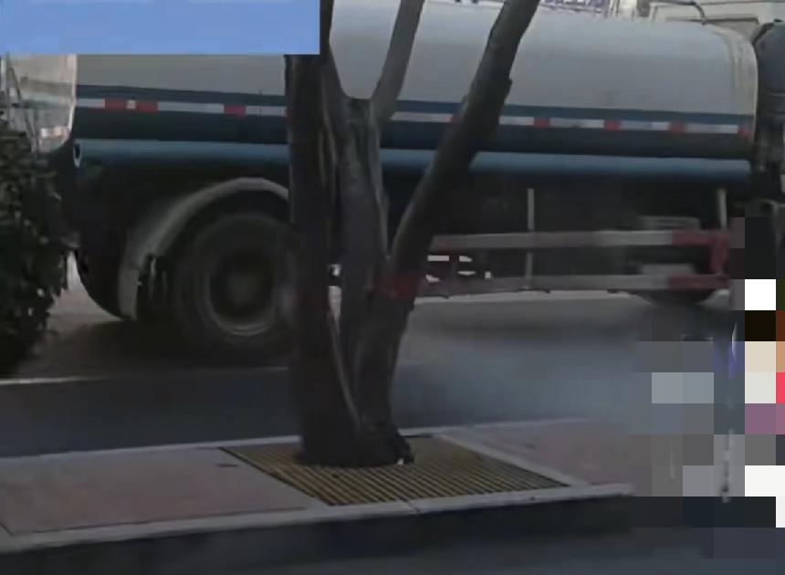 洒水车神操作！上午洒出溜冰场 下午忙撒盐除冰
 

 
河北保定一洒水车上午按“