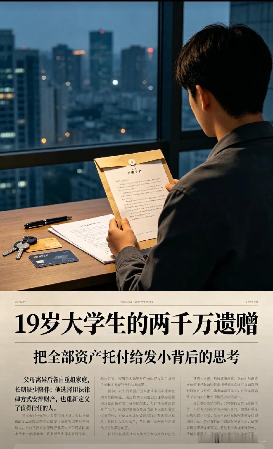 可他为什么年纪轻轻便立下遗嘱，将财产赠送给发小呢？
因为他从事的是极限运动，说句