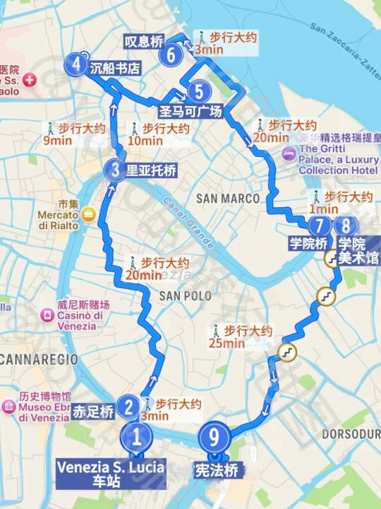 🇮🇹威尼斯已回，Citywalk路线不走回头路！