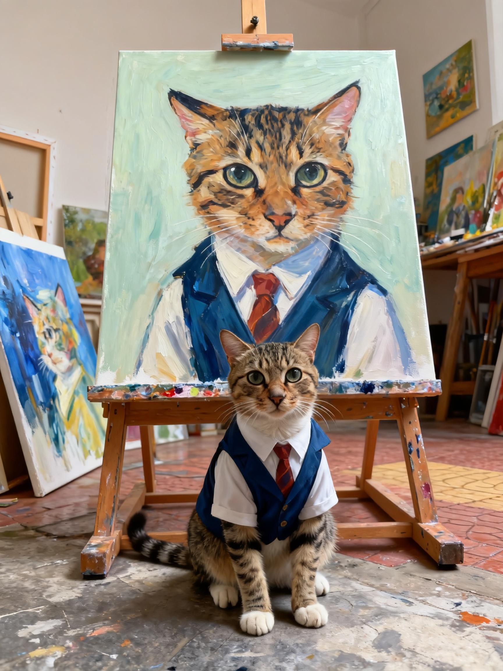 画室宠物图 猫咪