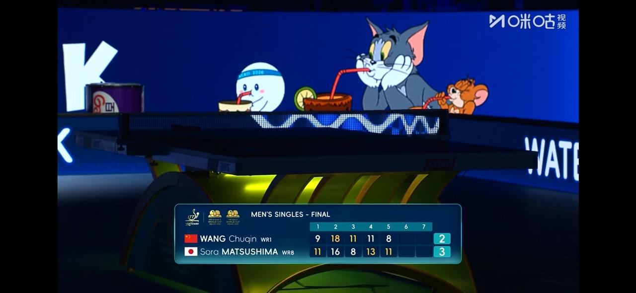 唉😮‍💨！形式不妙！王楚钦落后了！

        在刚刚进行的国际乒联澳