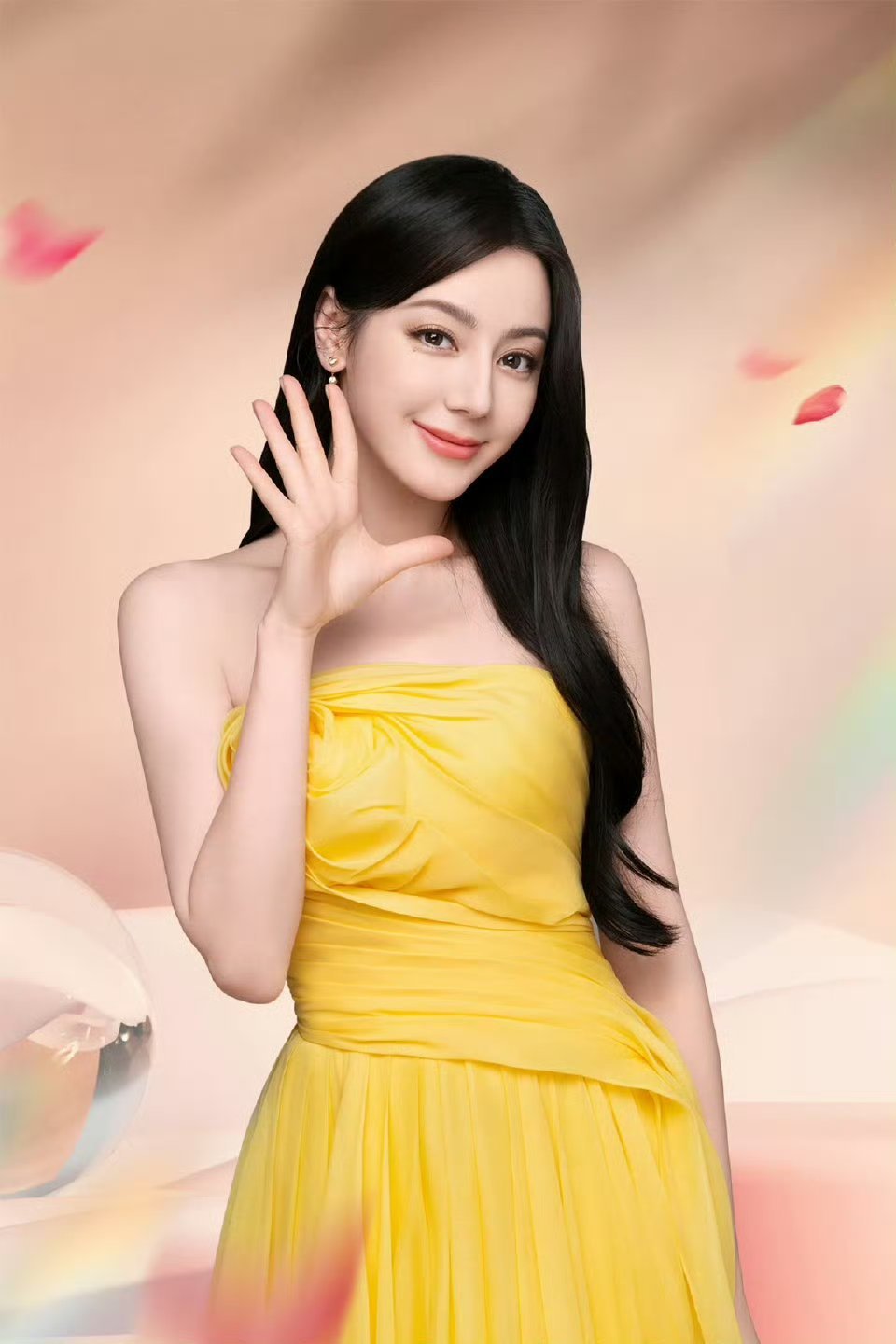 迪丽热巴明艳黄玫瑰💛 ​​​