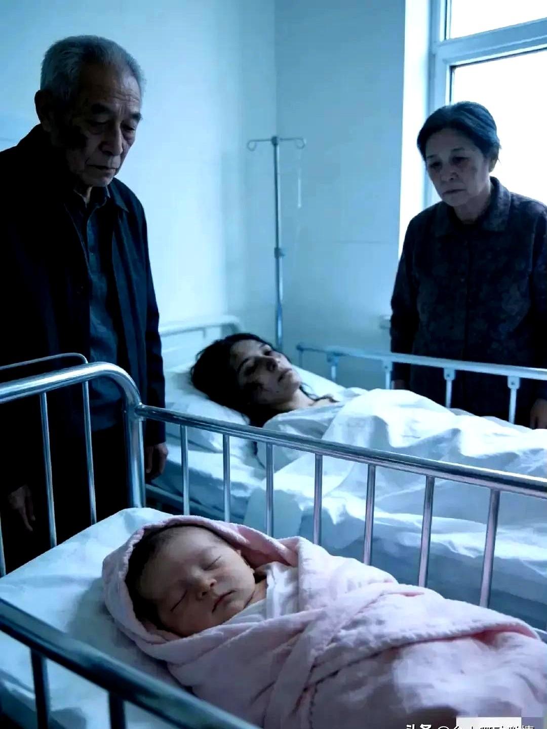 产妇羊水栓塞离世，丈夫公婆要把刚出生的孙女送人。
她拼了命把孩子生下来，自己却永