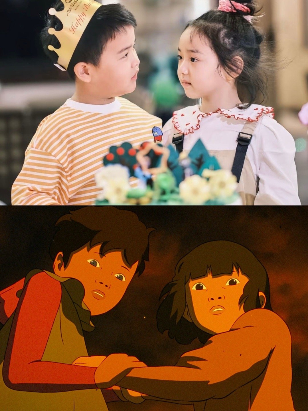 小酒窝朵朵看时空奇旅看哭了 当银幕上的彩虹映亮小酒窝和朵朵带泪的脸庞，你就知道，