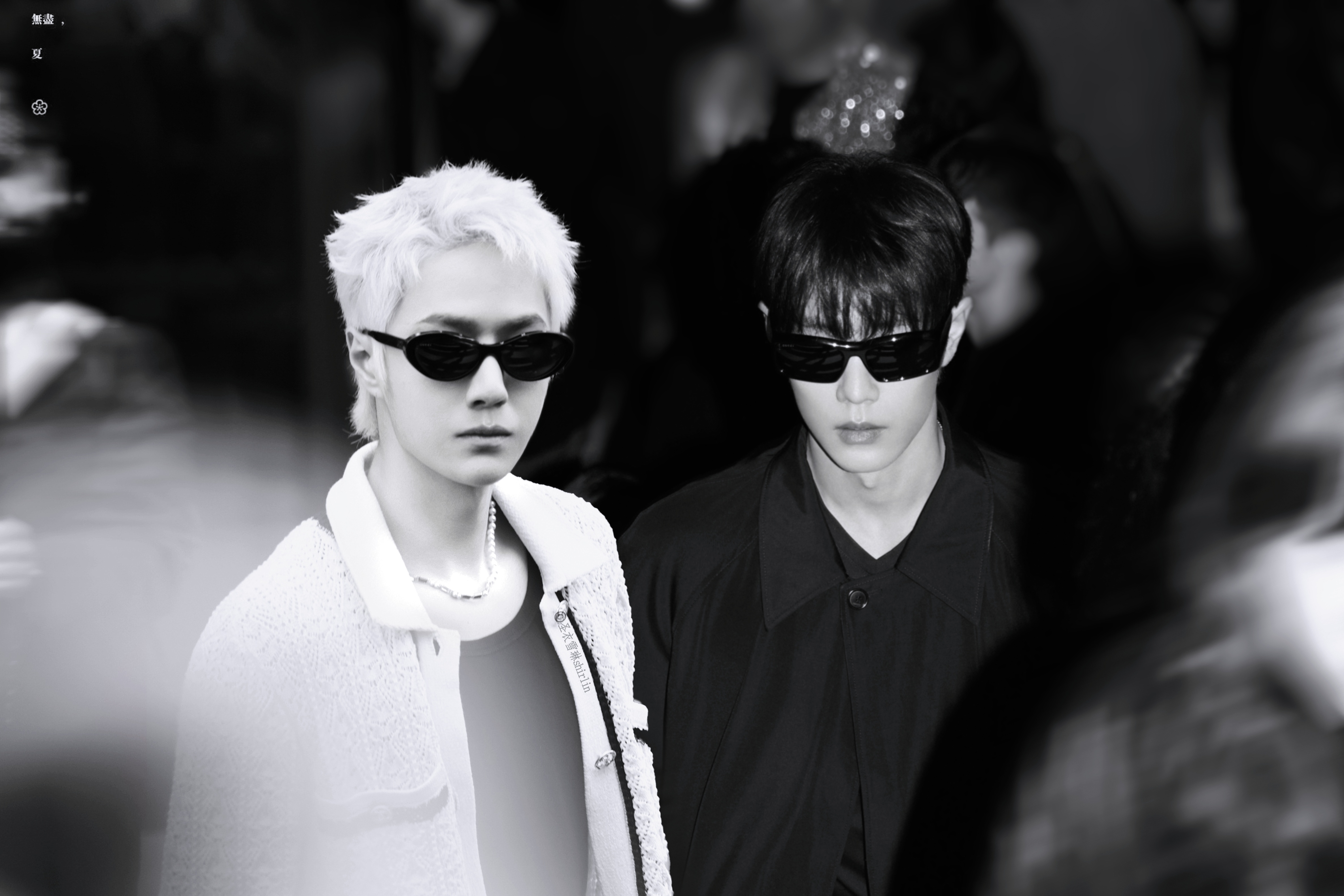 博君一肖 米兰&巴黎时装周双星闪耀🕶️📷🕶️你们要的卷毛白毛这不就来了，取