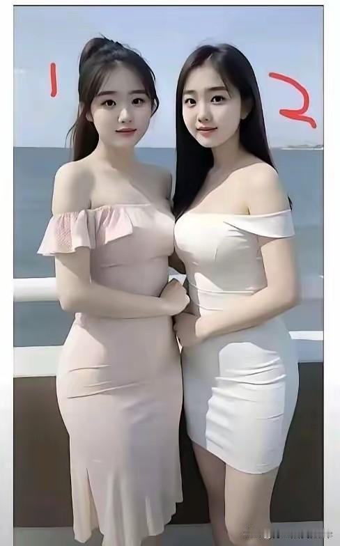 这两个美女，我更喜欢第2个，瓜子脸，肤白貌美，还大长腿…