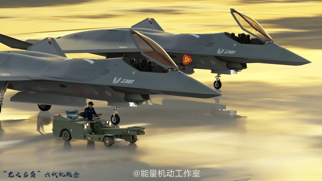 来瞅瞅网友制作的六代机CG设想图，感觉这个造型设计还是很不错的！

更强的隐身外