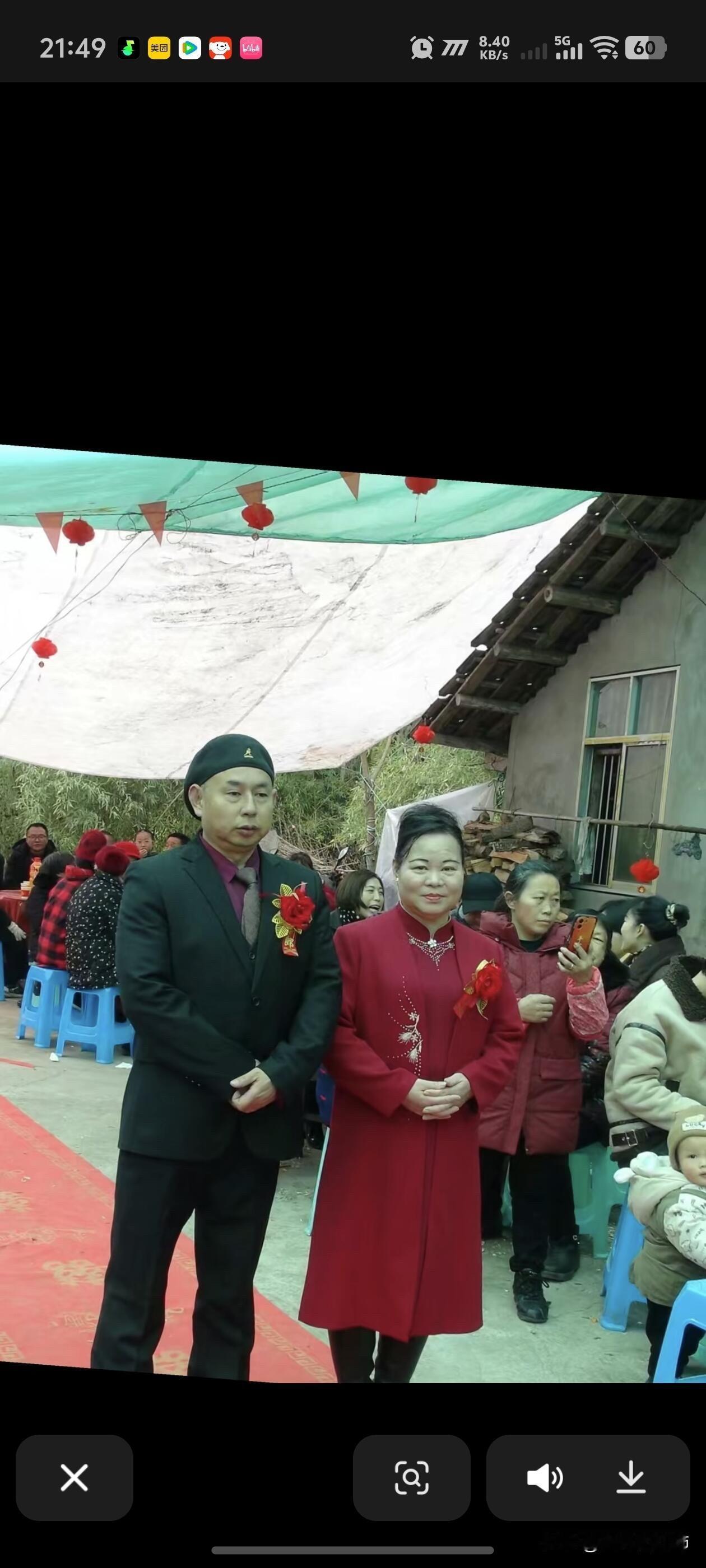 谁懂啊今天我52岁的姑姑嫁人了 之前她说，这辈子要嫁一个百万富翁 我从小到大都觉