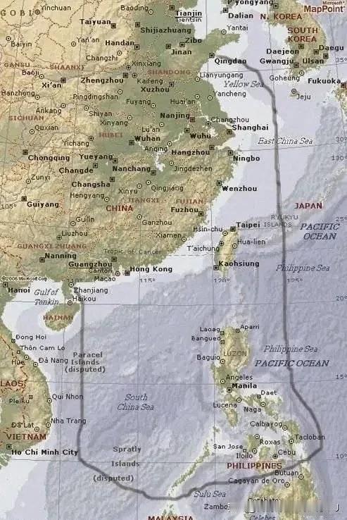 不算冷的知识：1968年中国才打通南北航线，而且是绕行菲律宾海。
就这一点就决定