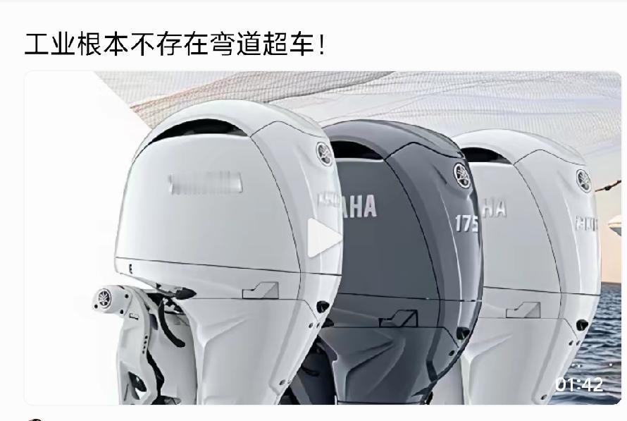 “工业根本不存在弯道超车，别迷信杂牌船机，雅马哈才是海事圈公认的硬通货”

这位