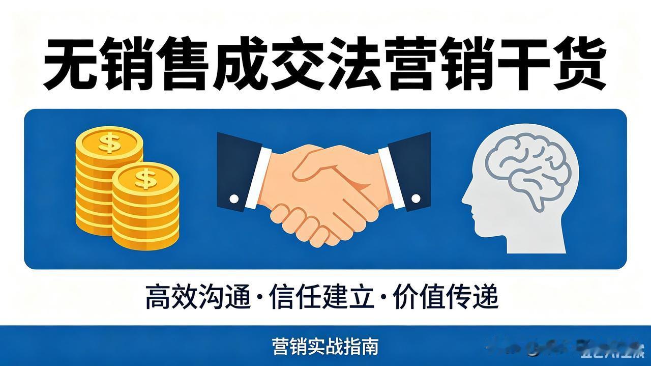 看懂这套无销售成交法，你也能轻松收钱｜9800元课程核心笔记
 
搞营销、做成交