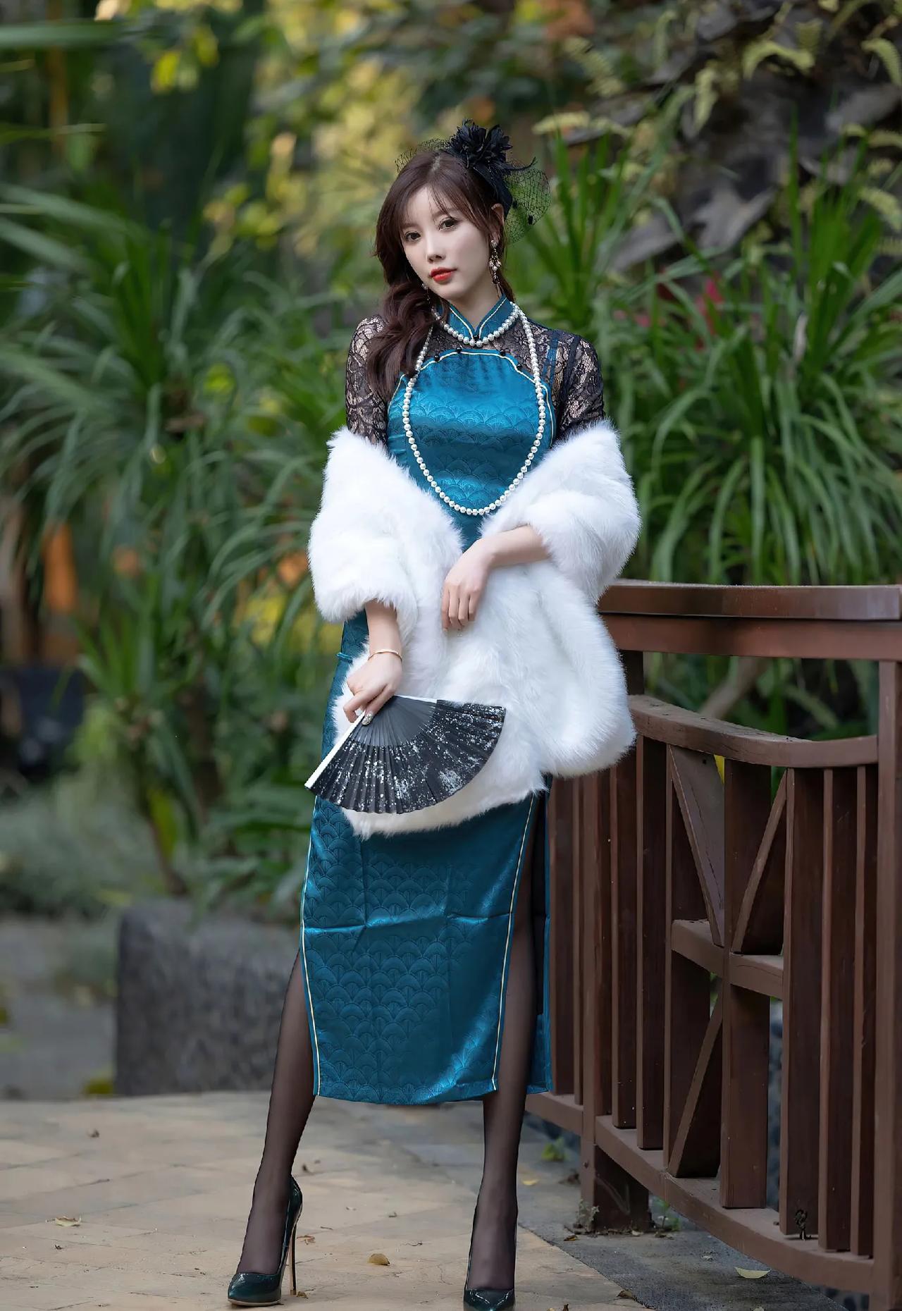 杨晨晨美图分享264，旗袍写真，优雅美丽，妩媚动人一组美女照😜 美女极品文静 