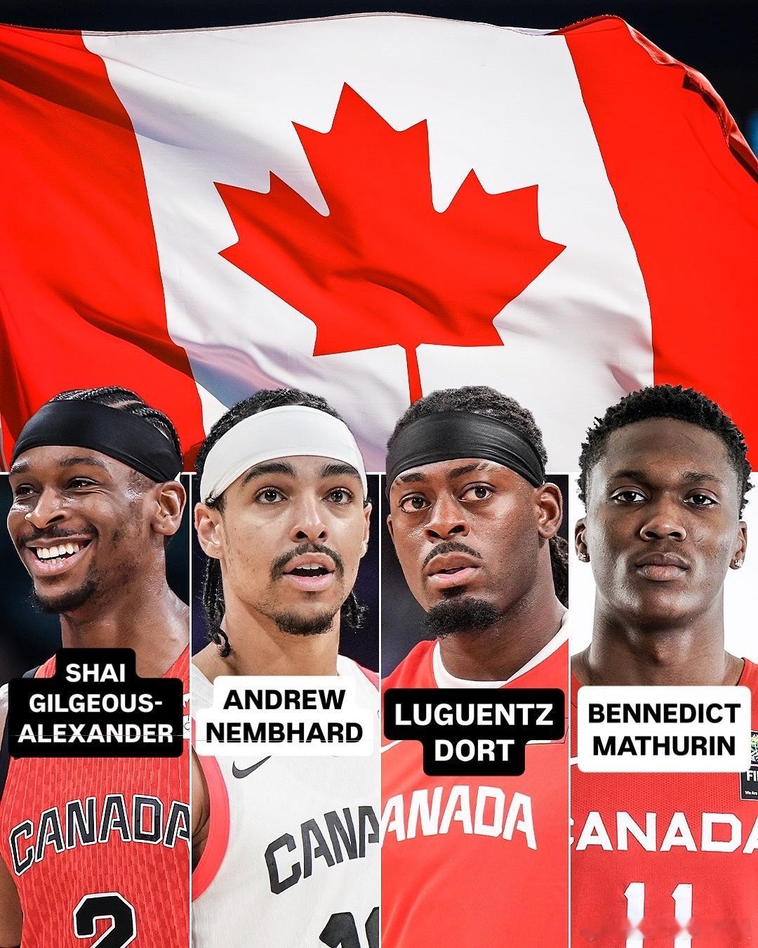 今年共有4名加拿大球员打进NBA总决赛，平历史记录🇨🇦上一次有4名加拿大球员