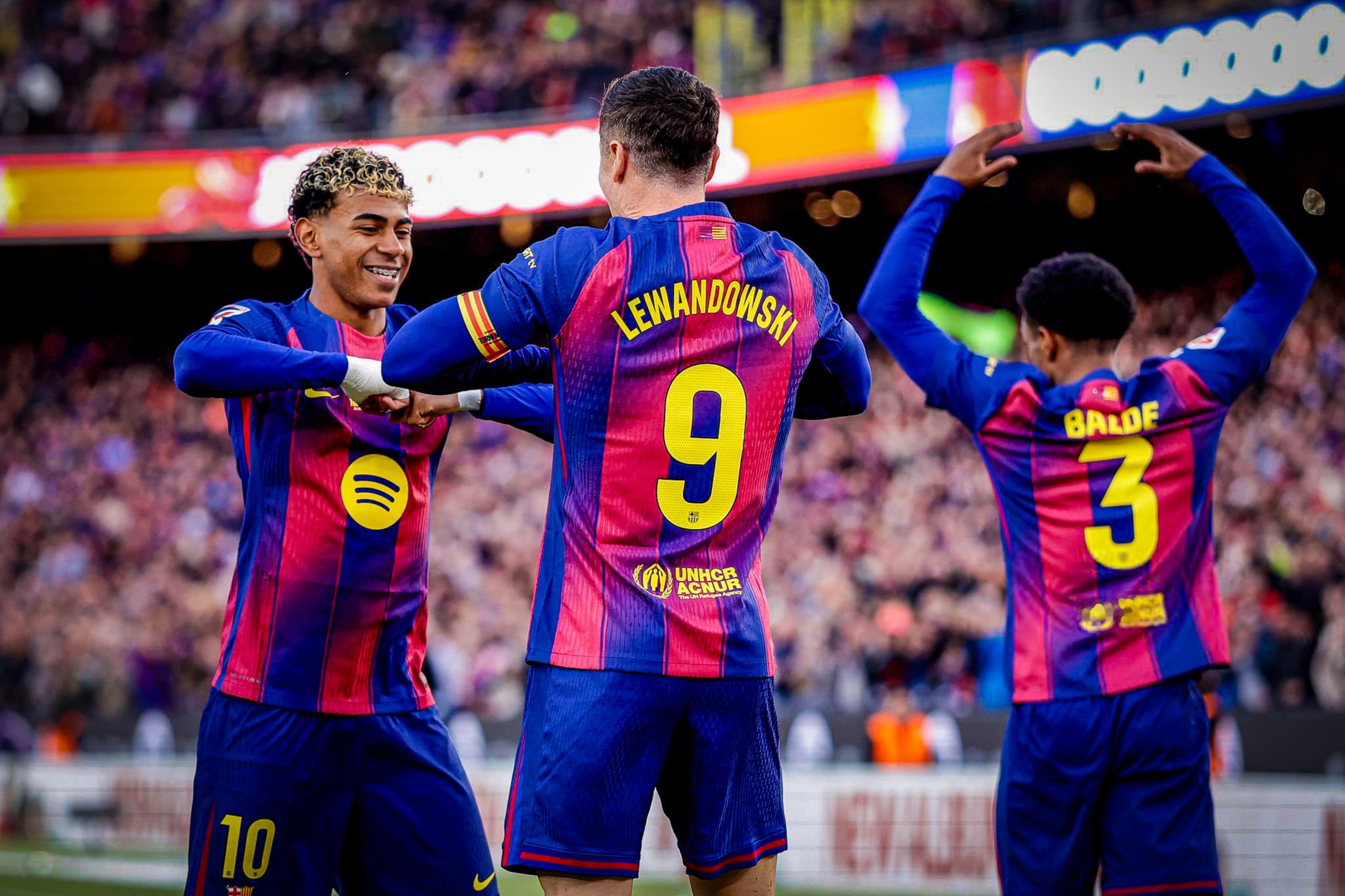 亚马尔和莱万💙❤️