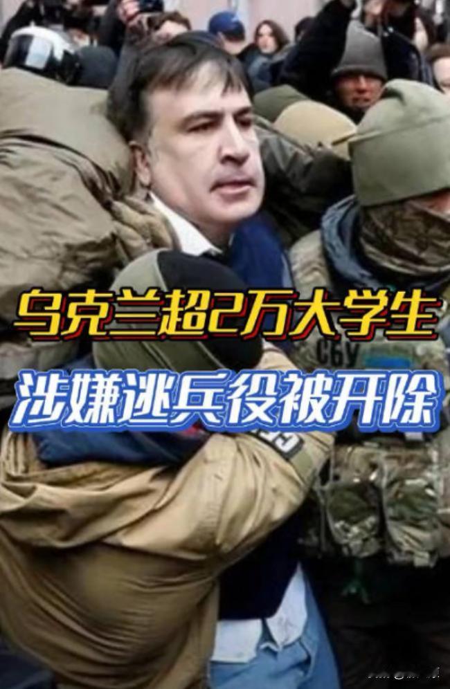 乌克兰2.3万大学生被开除，大部分竟都是因为逃服兵役！

这个数据，还是乌克兰的