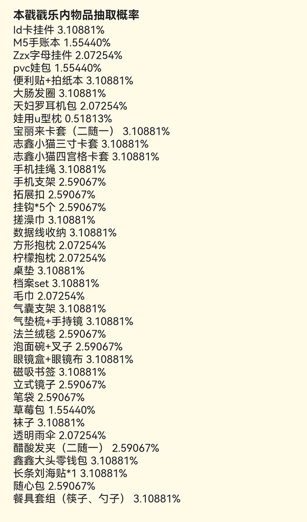 才发现这里有概率我抽到的都是概率最大的 