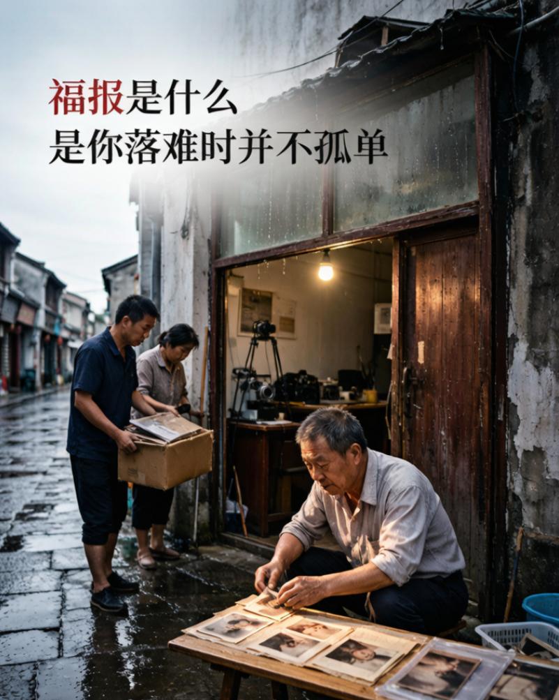 福报是啥？不是突然走运，而是你落难时没有被世界丢下
老陶在县城老街开了二十六年照